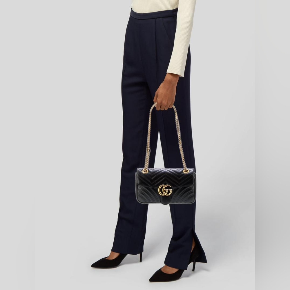 Gucci GG Marmont Medium Matelassé Shoulder Bag - Picture 8 of 14